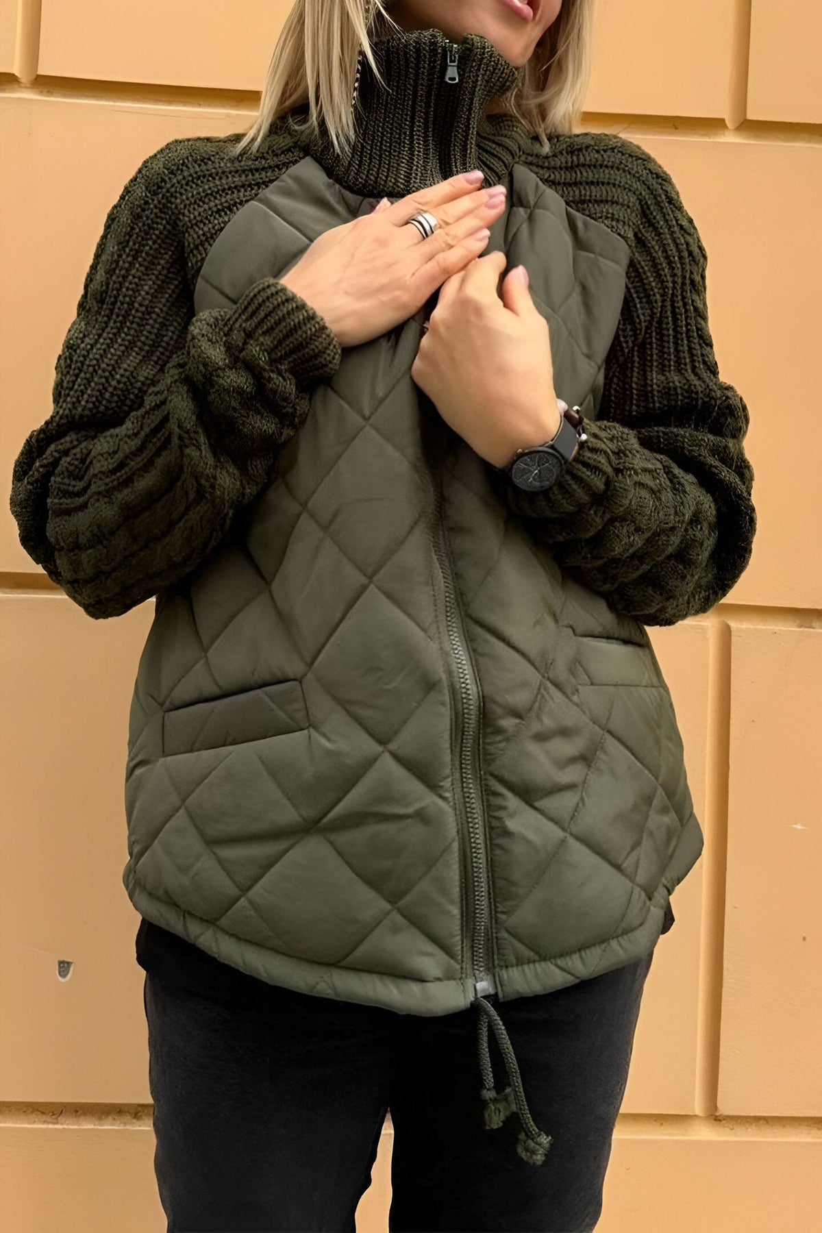 Leonarda | Chaqueta Acolchada Con Mangas De Punto