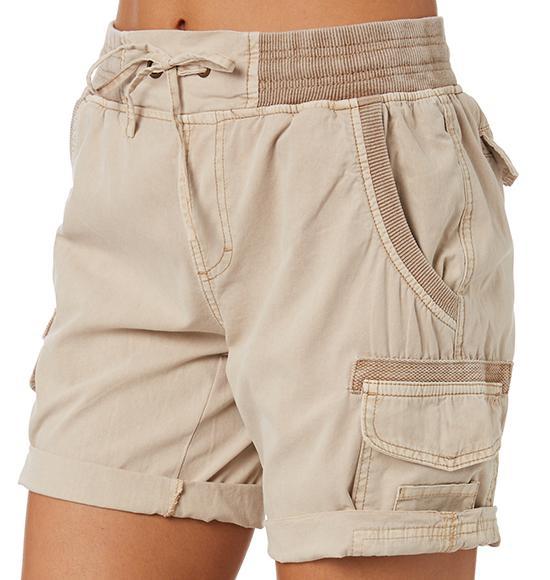 Audria | Pantalones Cortos Cargo Informales Con Cintura Elástica