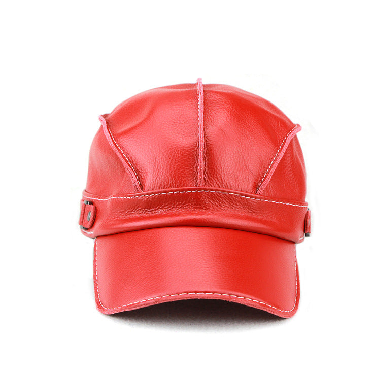 Zhak | Gorra de piel Sintética con Costuras en Contraste