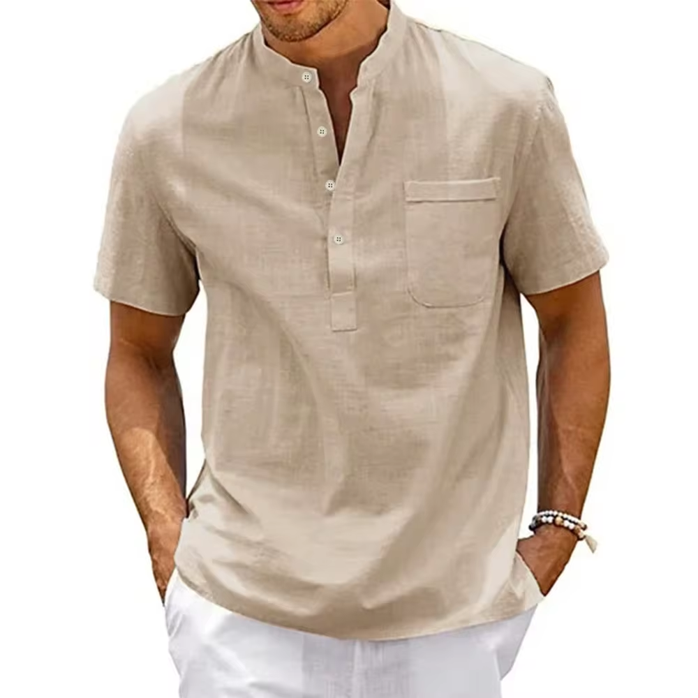 Giovani | Camisa Manga Corta Cuello Abotonado