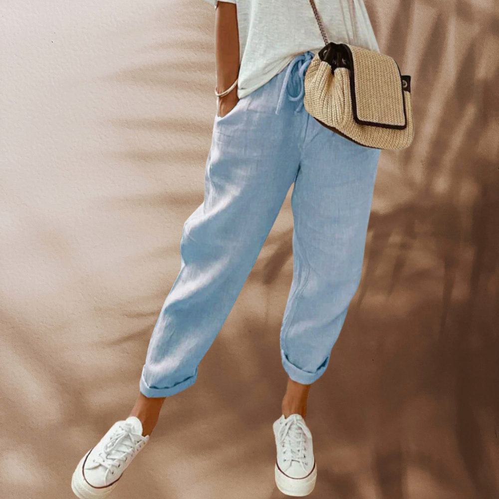 Zabrina | Pantalones Casual de Verano con Cinta