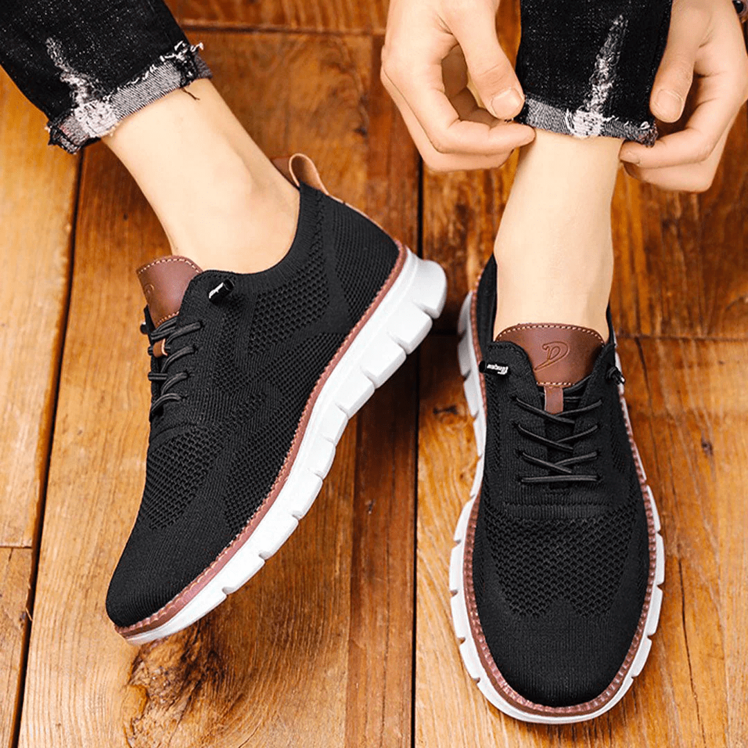 Guzman | Zapatillas con Textura de Tejido y Suelas Contrastantes