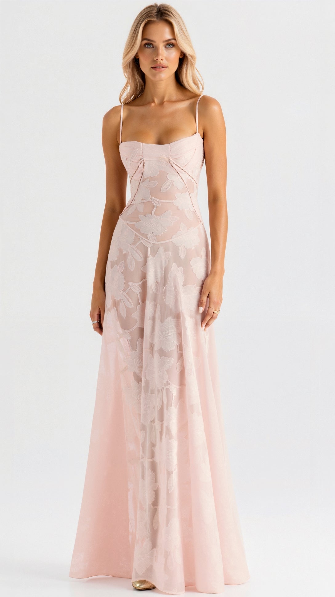 Clarissa | Vestido Largo Floral Con Tirantes Finos