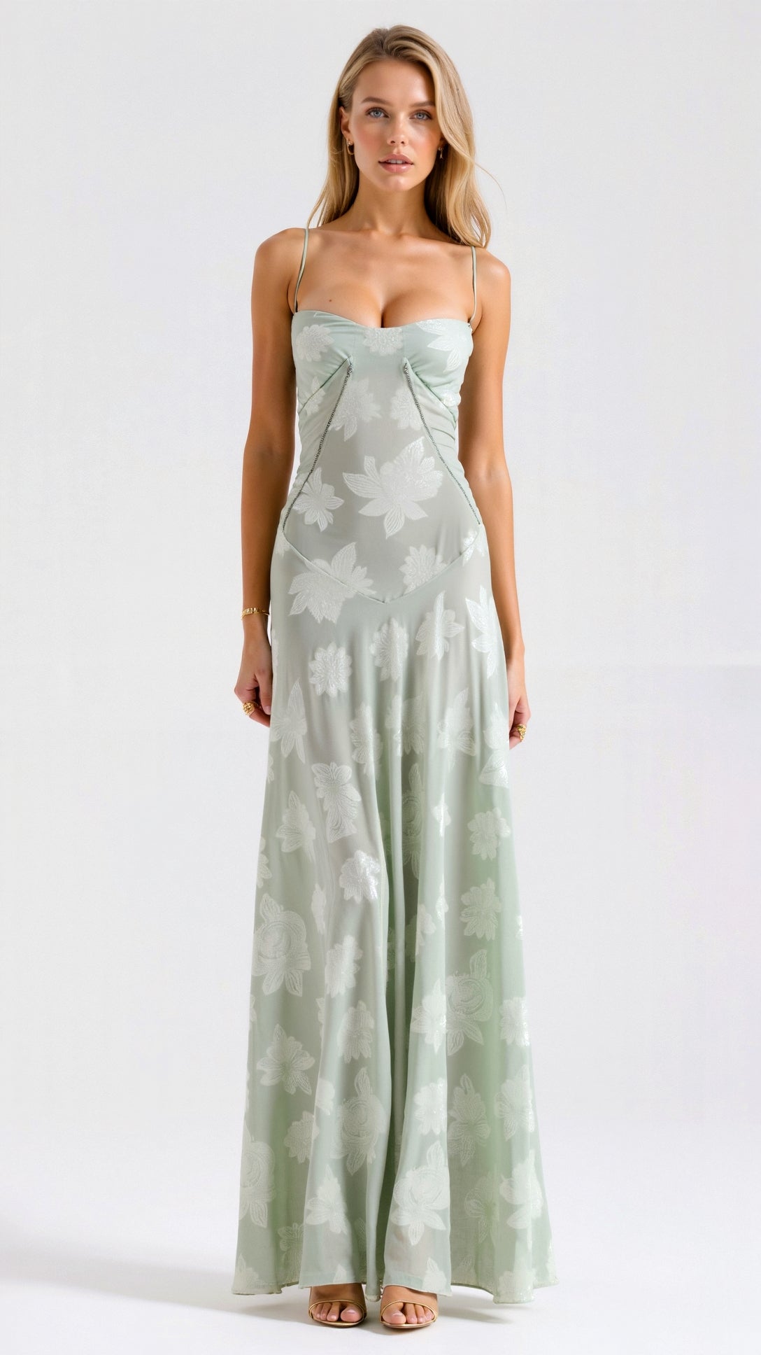 Clarissa | Vestido Largo Floral Con Tirantes Finos