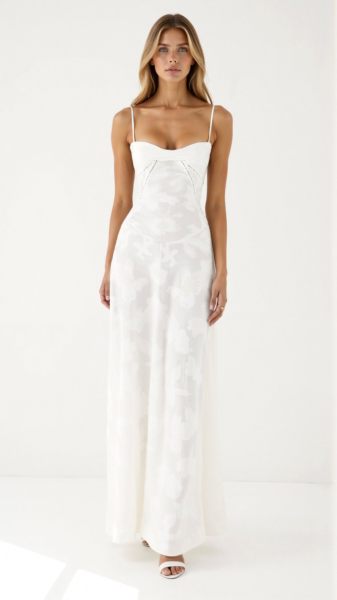 Clarissa | Vestido Largo Floral Con Tirantes Finos