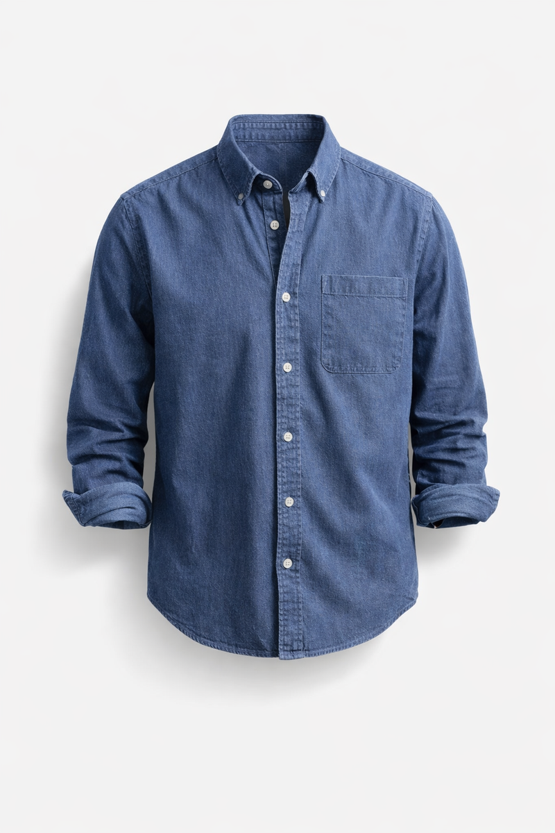 Bukayo | Camisa Clásica De Manga Larga Con Botones Y Bolsillo en El Pecho
