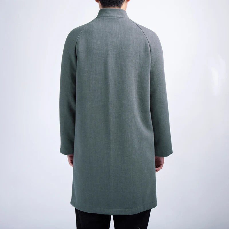Nahim | Abrigo Largo Con Cuello Alto