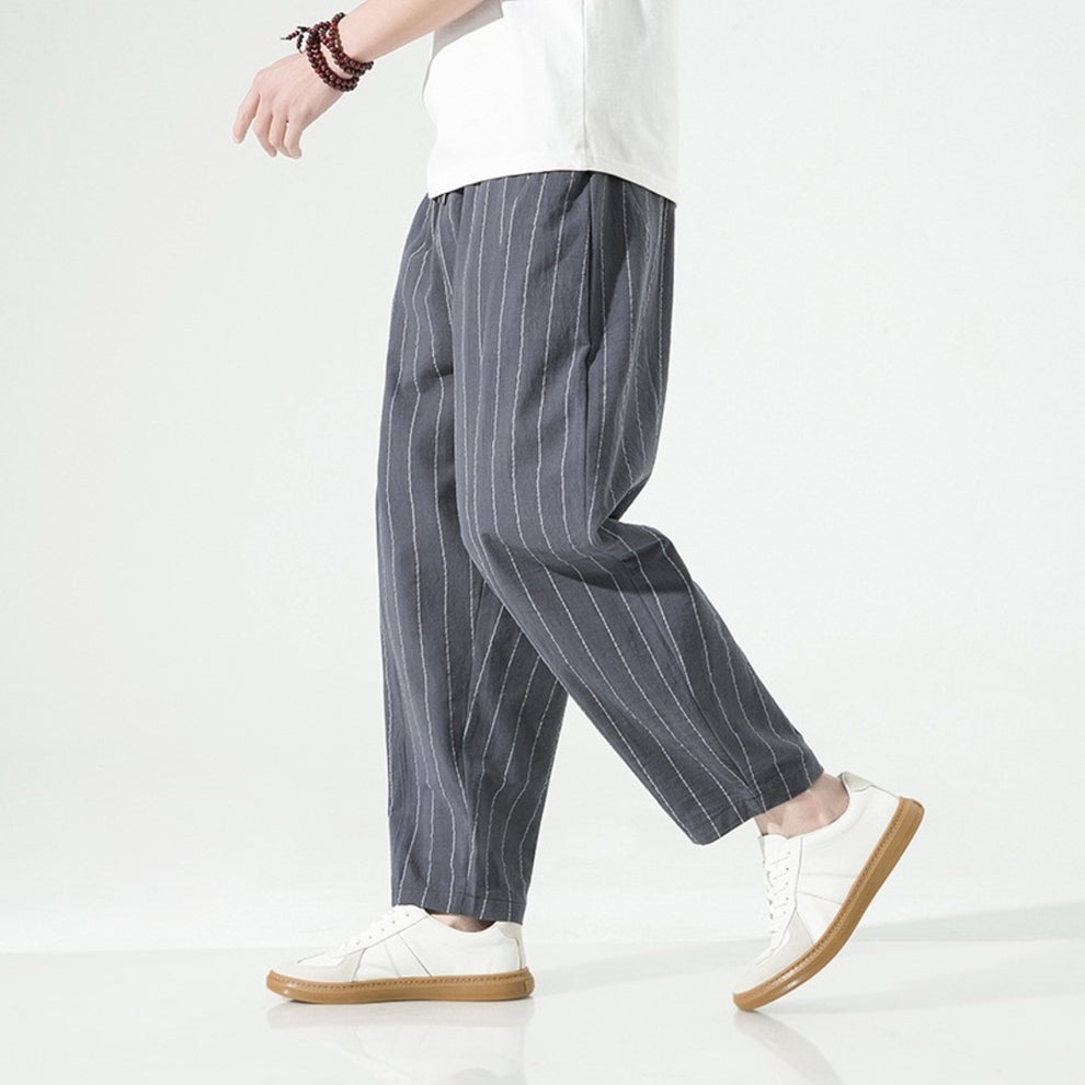 Milner | Pantalones Cortos de Corte Ancho a Rayas