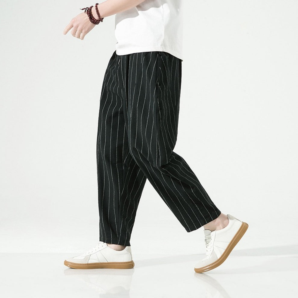 Milner | Pantalones Cortos de Corte Ancho a Rayas