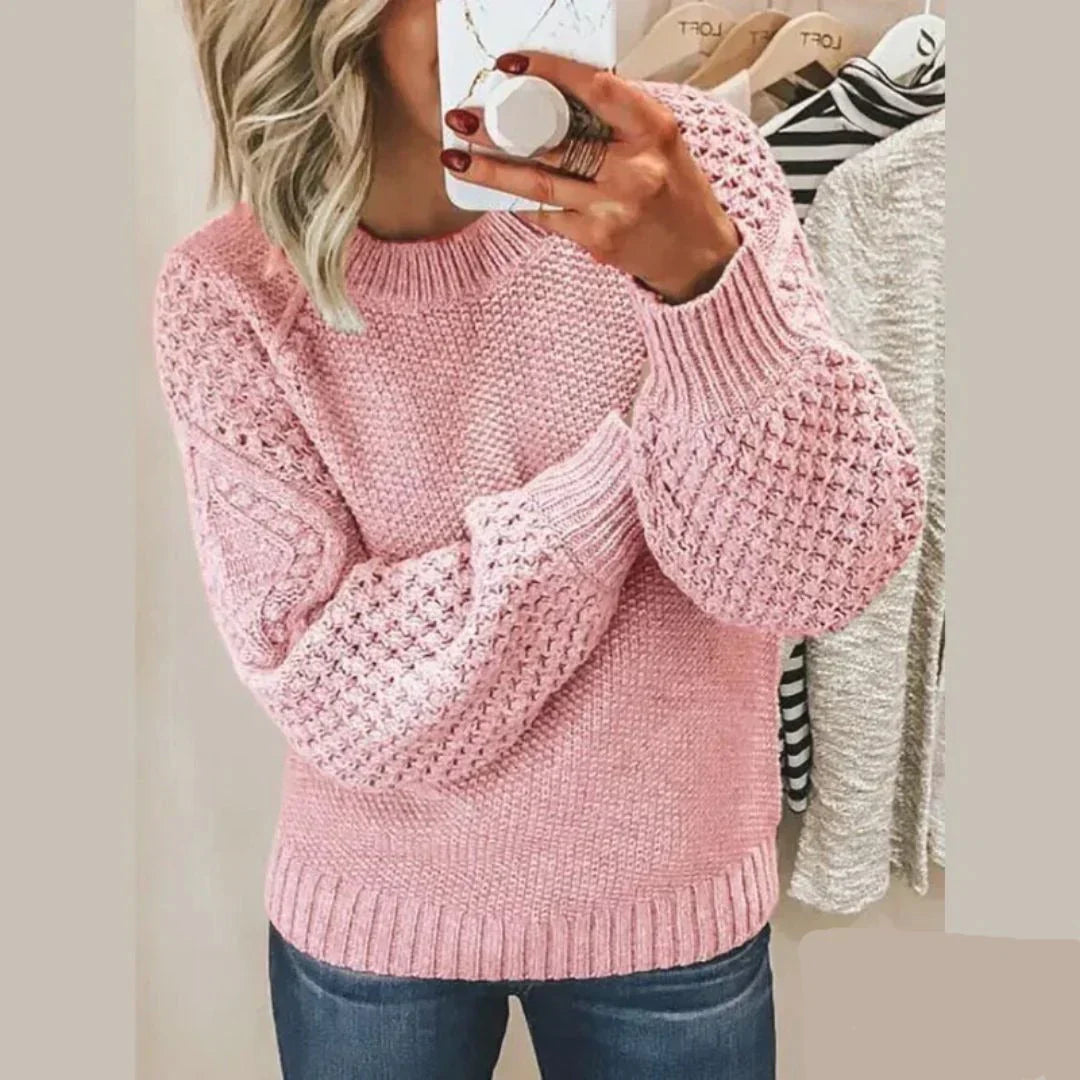 Kirti | Suéter De Punto Texturizado Con Cuello Redondo