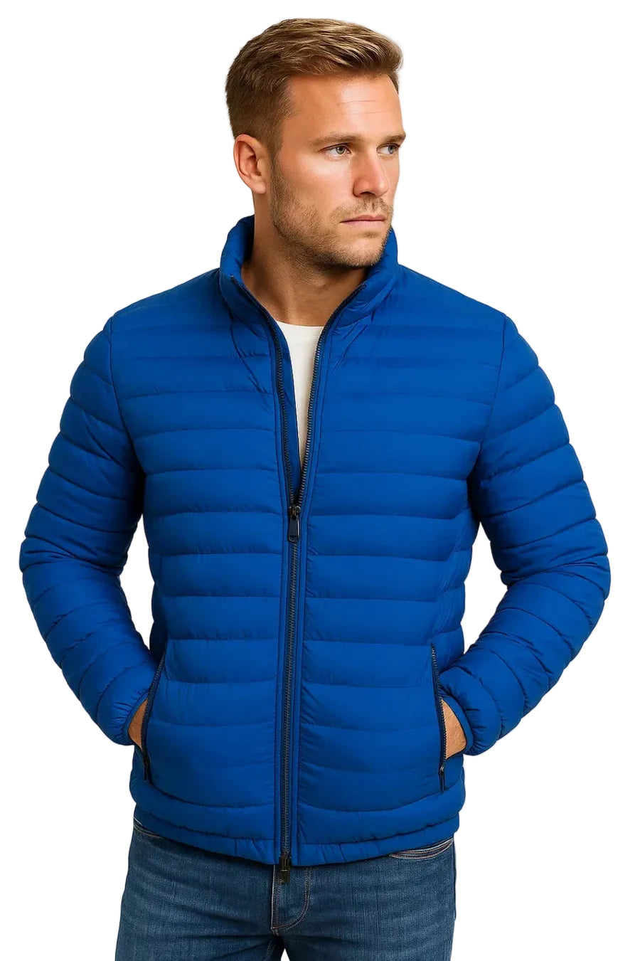 Stellan | Chaqueta Puffer con Gola Alta y Cierre