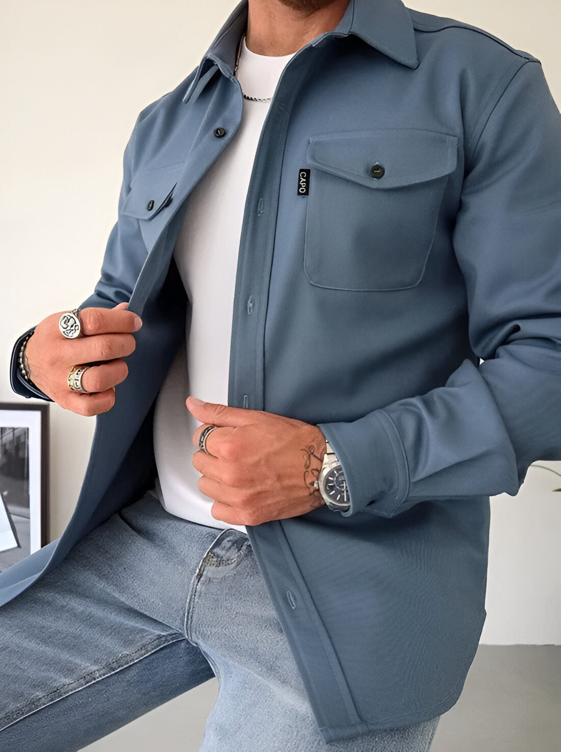 Benton | Camisa Larga De Manga Larga Con Botones en La Parte Delantera