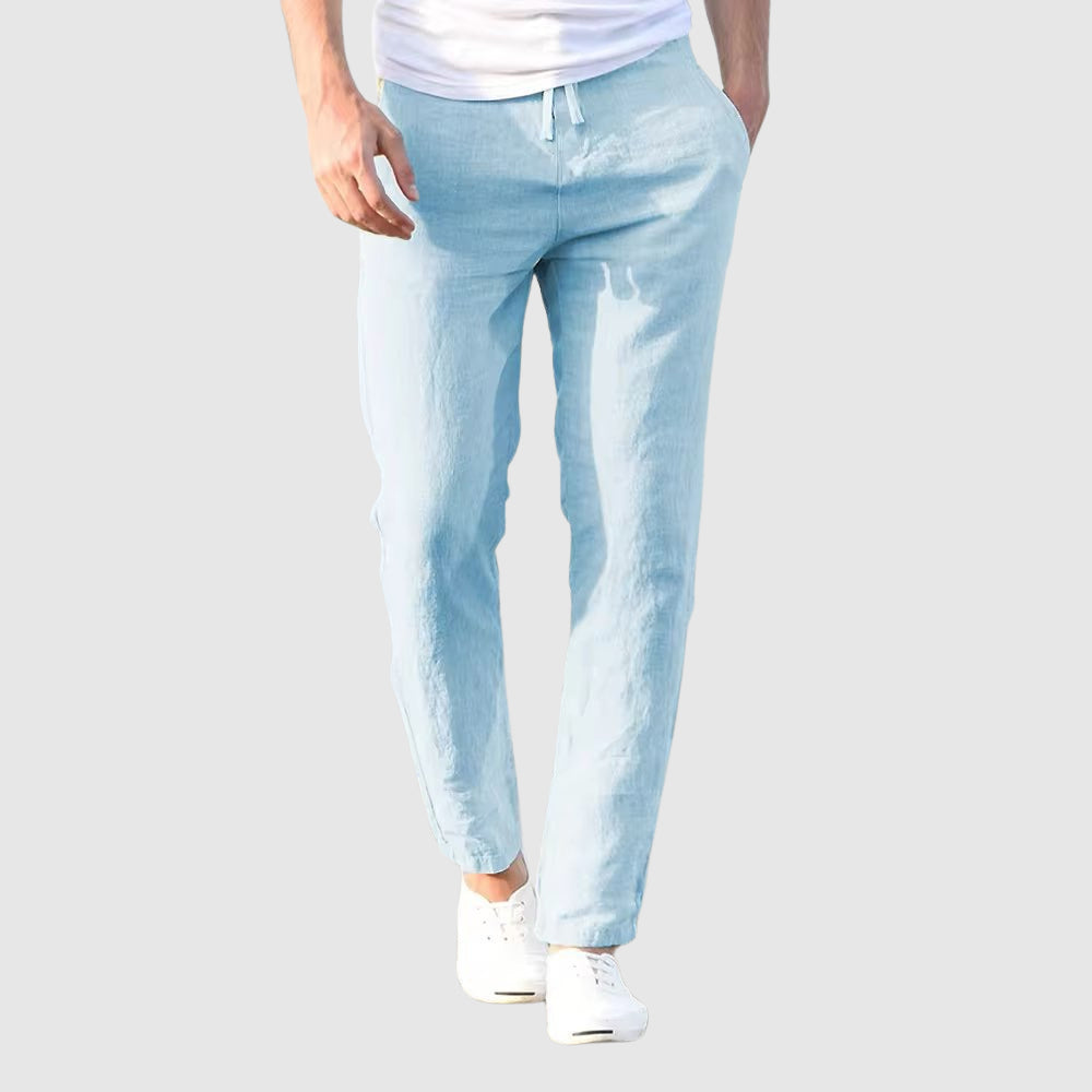 Venancio | Pantalón de Lino Hombre Casual Cordón