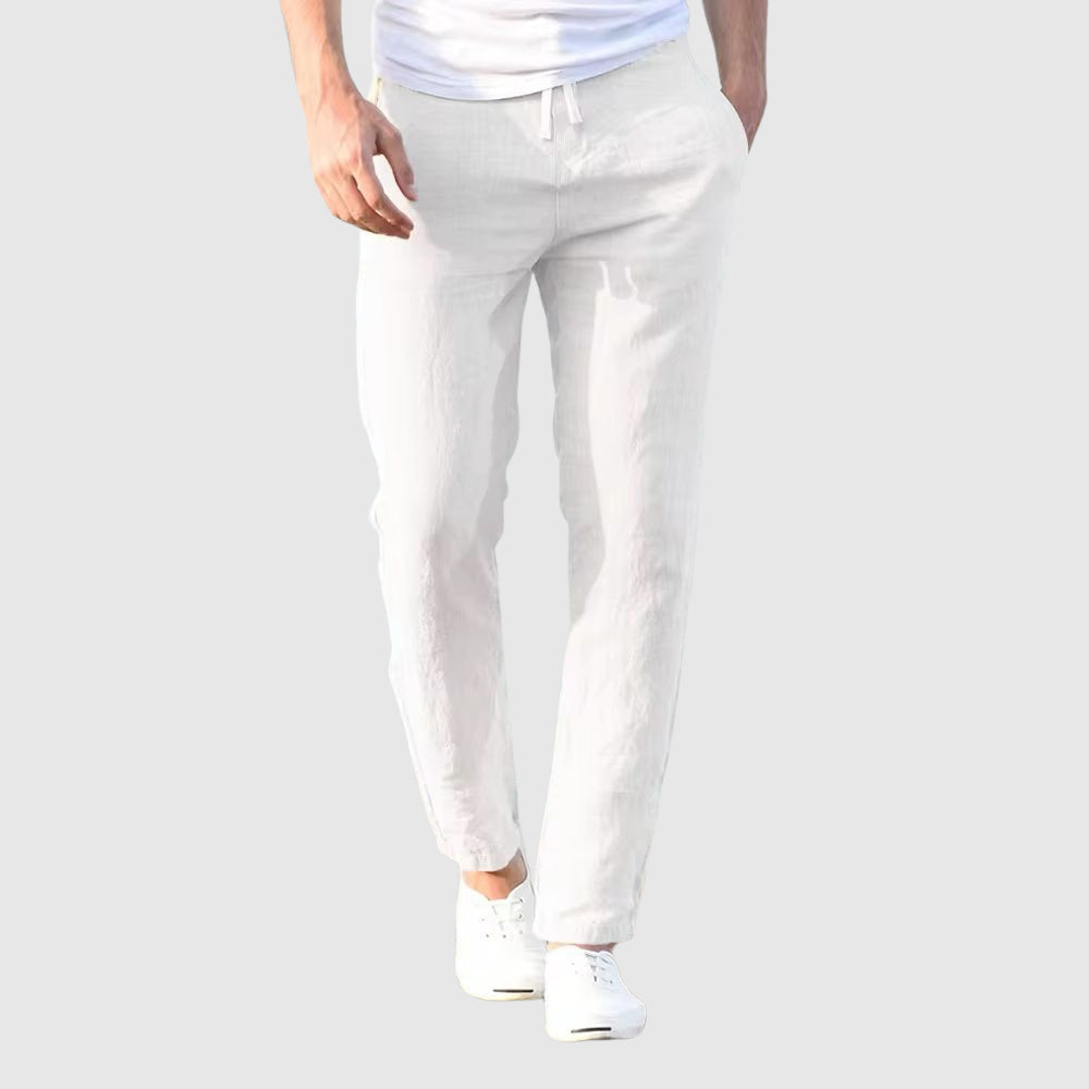 Venancio | Pantalón de Lino Hombre Casual Cordón
