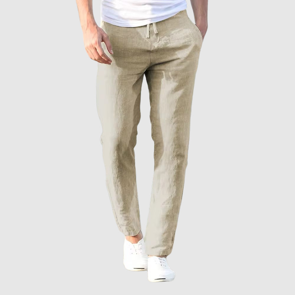 Venancio | Pantalón de Lino Hombre Casual Cordón