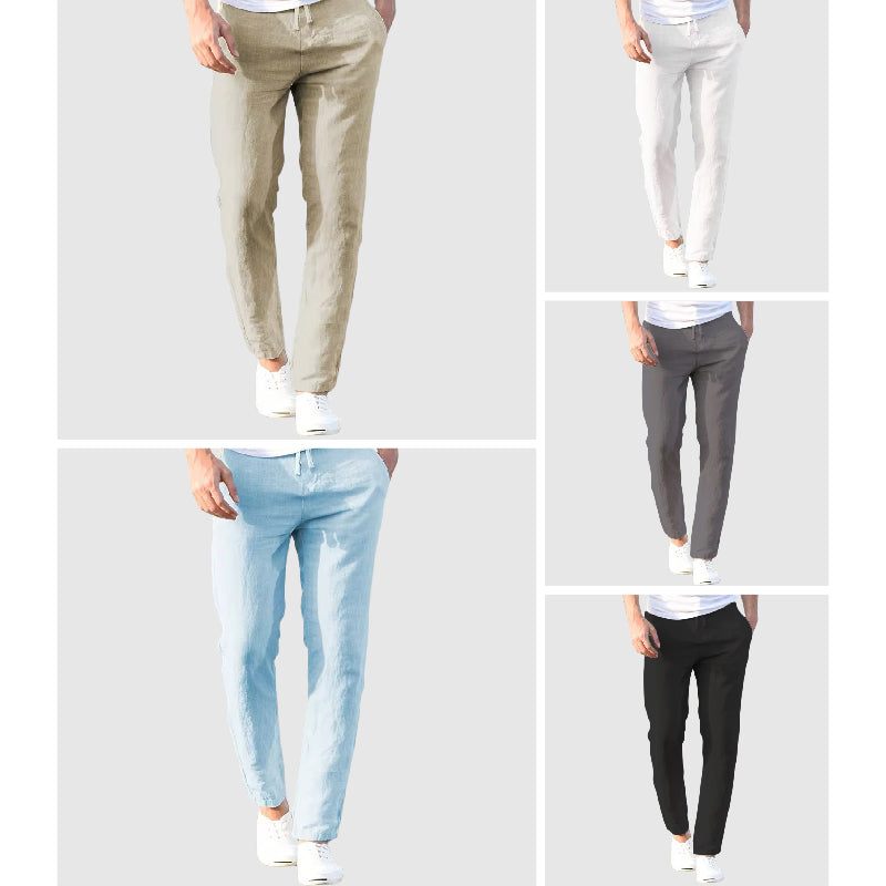 Venancio | Pantalón de Lino Hombre Casual Cordón