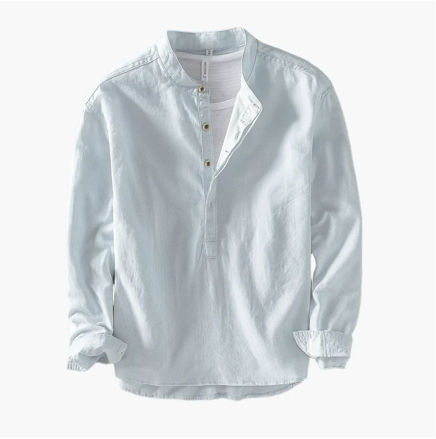 Fintan | Camisa Henley Manga Larga Hombre