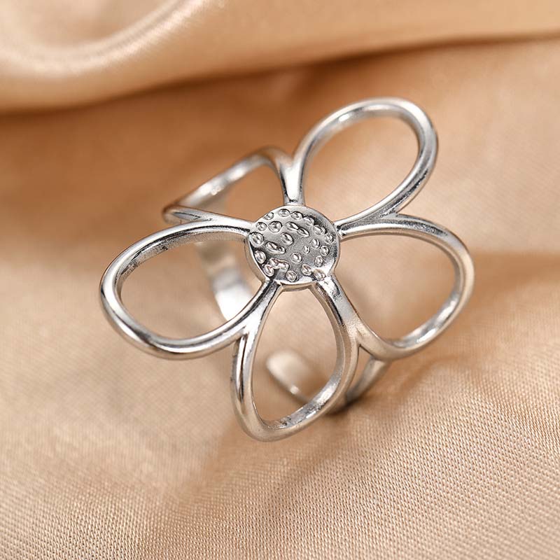Meloni | Anillo Ajustable Flor Margarita Abierta