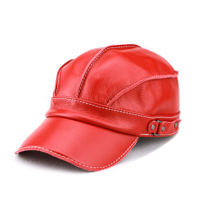 Zhak | Gorra de piel Sintética con Costuras en Contraste