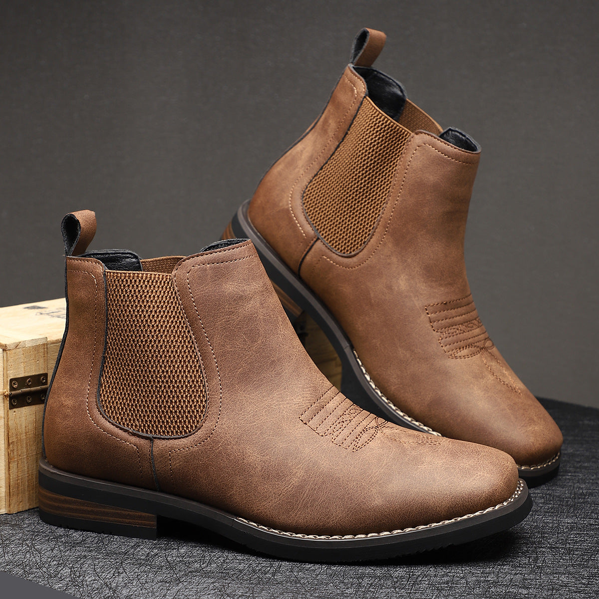 Lawrence - Botines Chelsea Con Paneles Laterales Elásticos