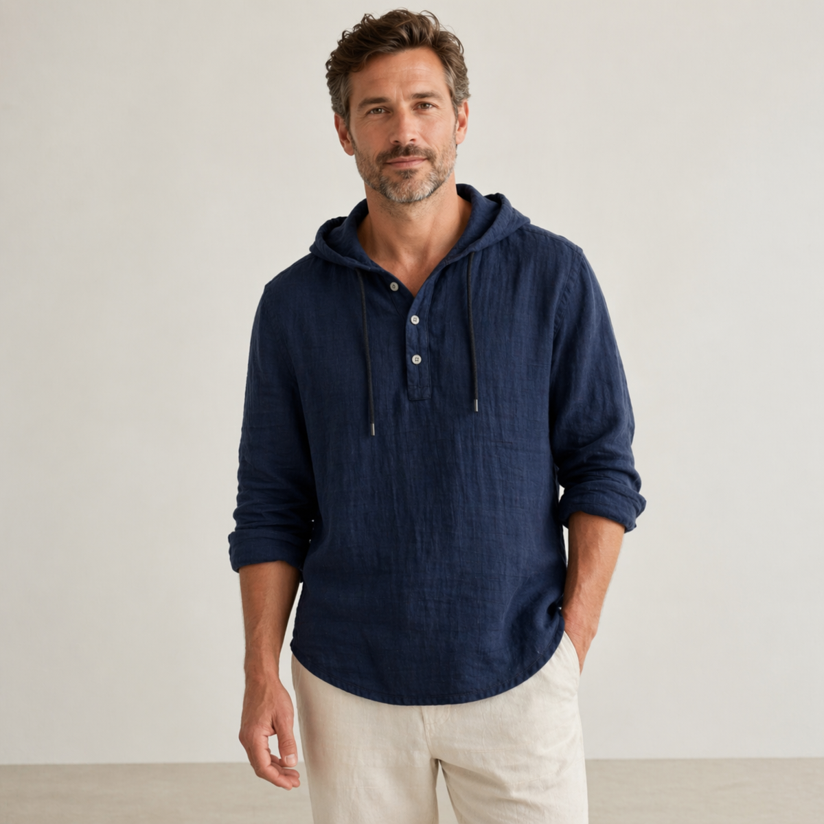 Samuel | Camisa con Capucha y Mangas Largas