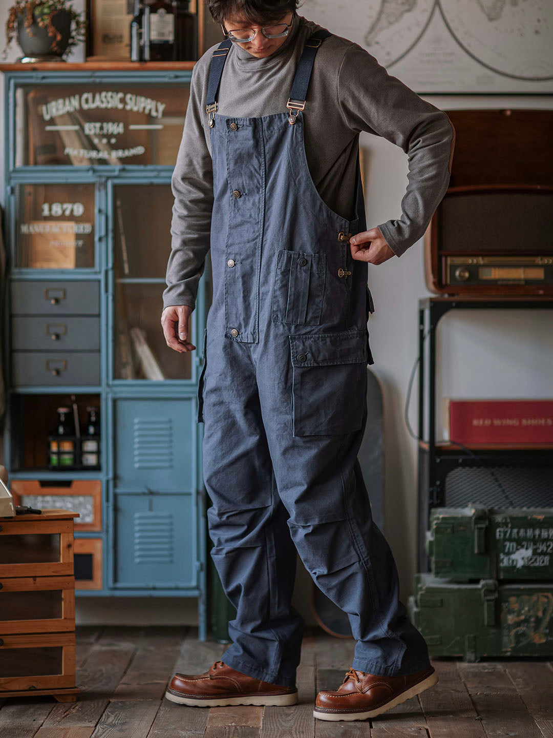 Ashton | Overoles Cargo Con Botones Frontales