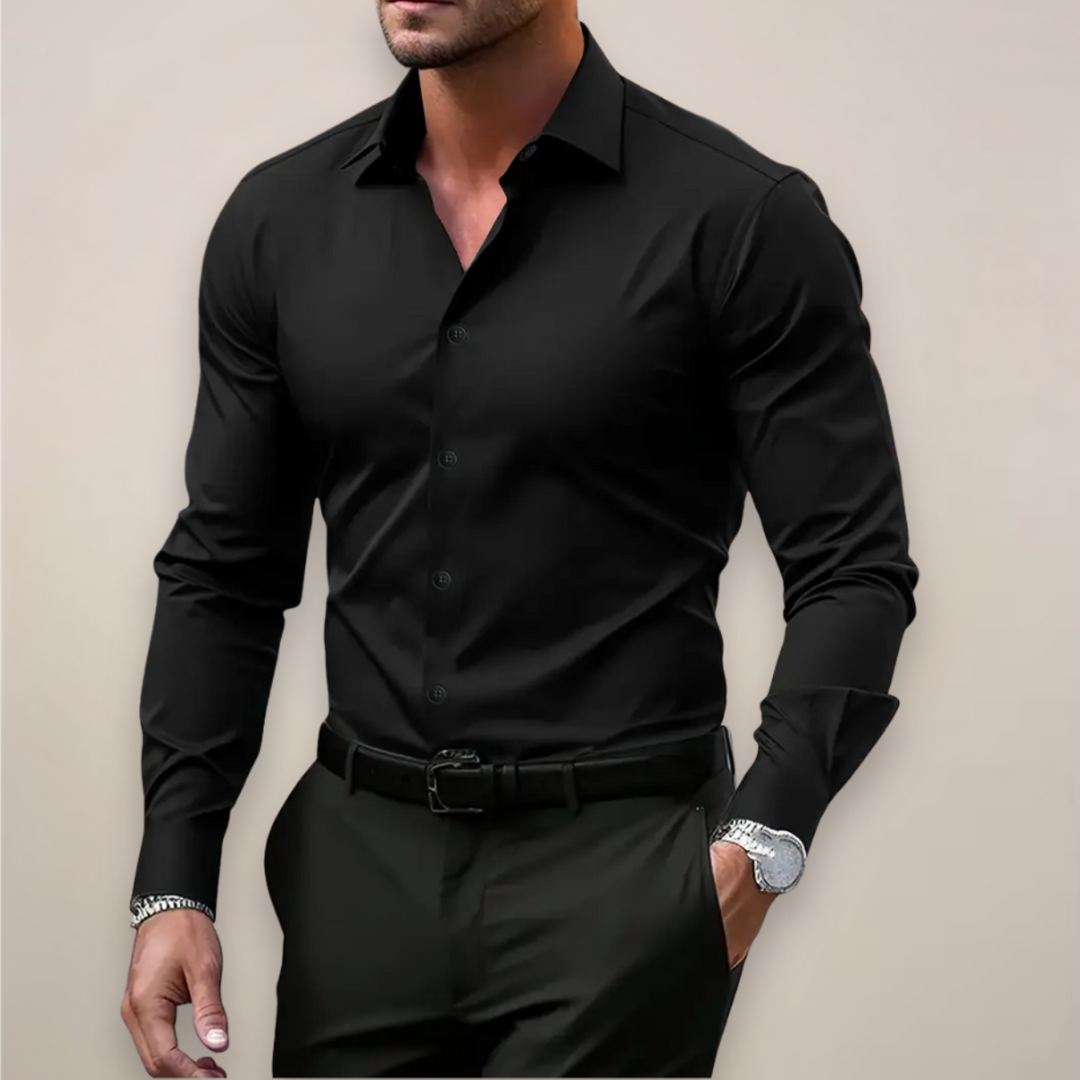 Alejandro | Camisa de Manga Larga con Cuello Punto