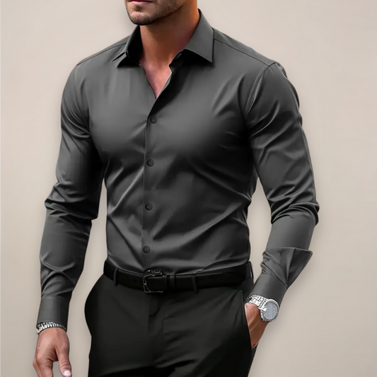 Alejandro | Camisa de Manga Larga con Cuello Punto
