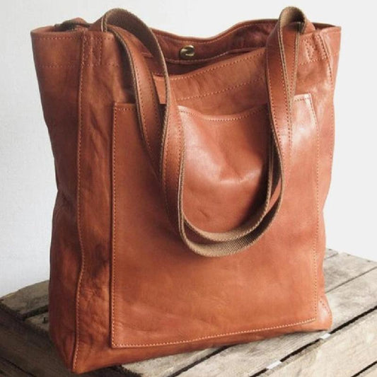 Brigitta | Bolsa Tote con Asa Larga y Bolsillo
