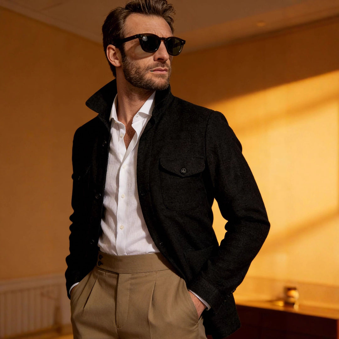 Jenkins | Chaqueta con botones y bolsillos frontales