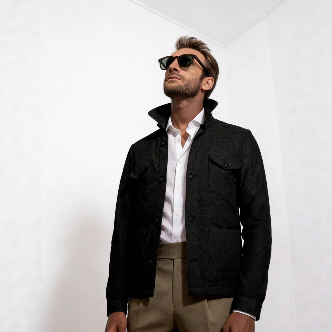 Jenkins | Chaqueta con botones y bolsillos frontales