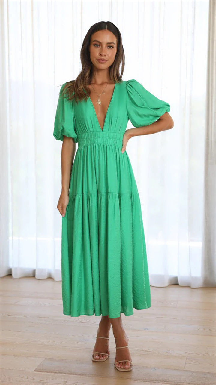 Delphine | Vestido Midi Con Escote V