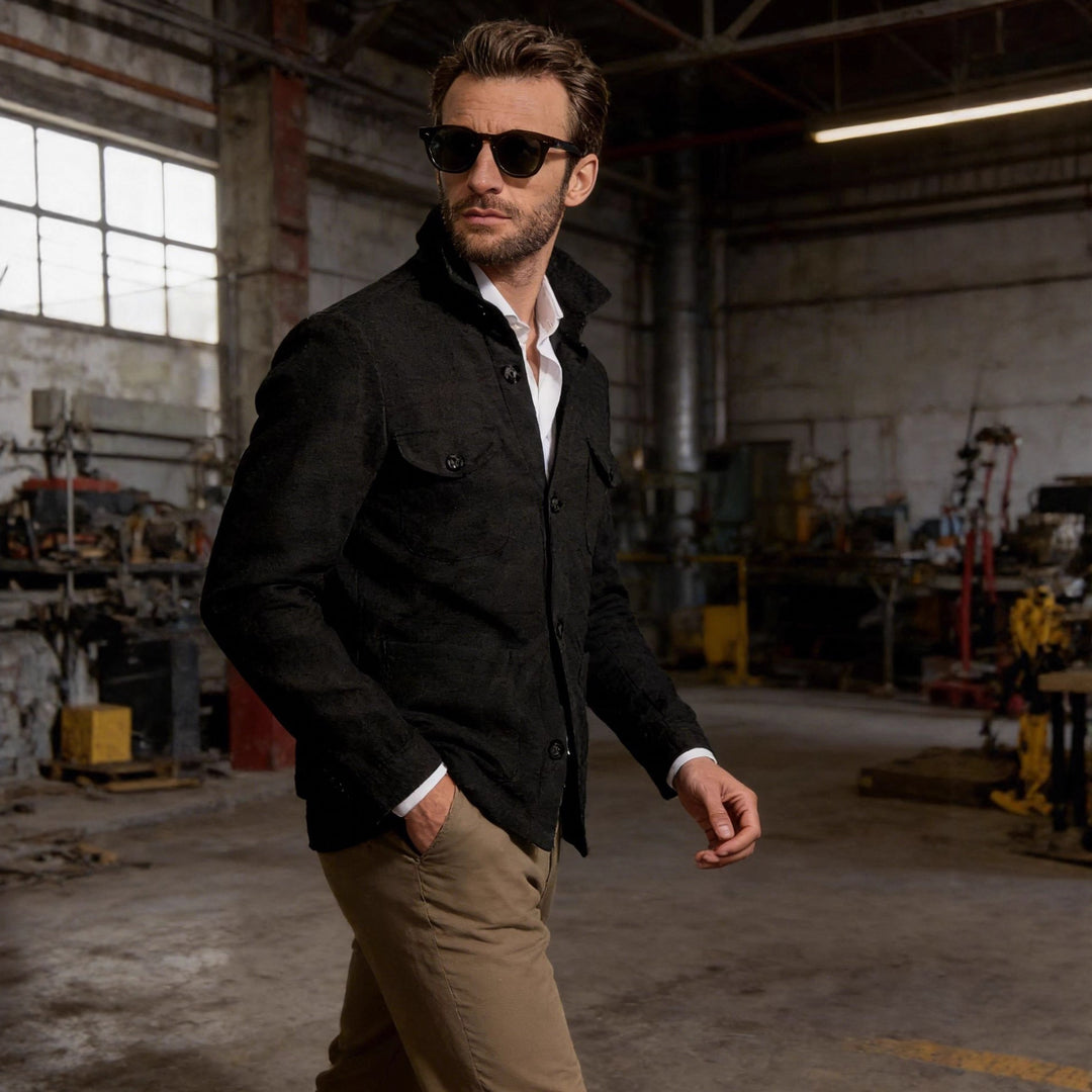 Jenkins | Chaqueta con botones y bolsillos frontales