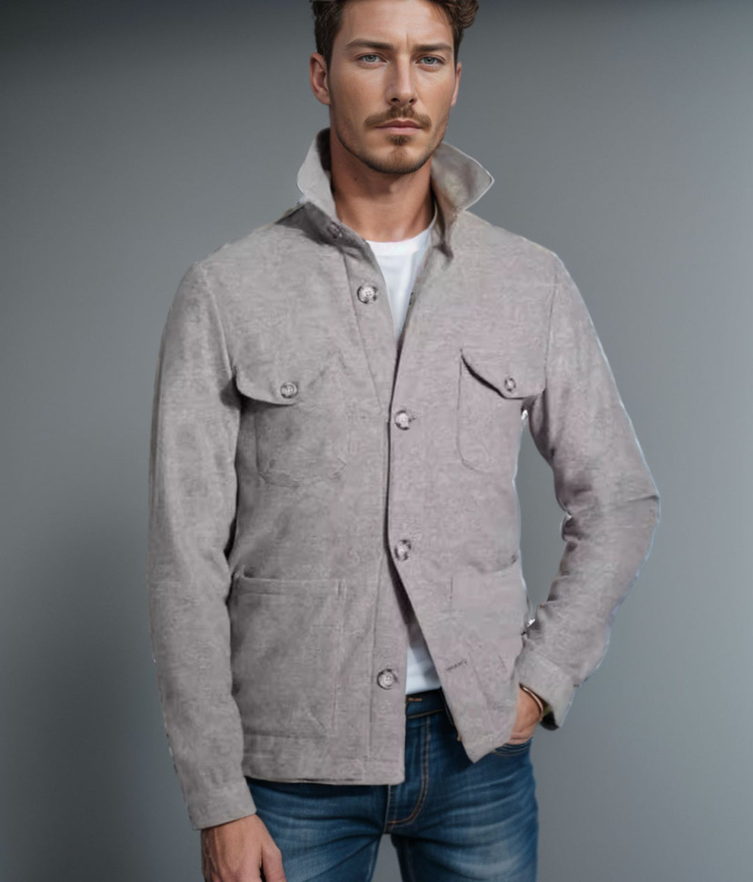 Jenkins | Chaqueta con botones y bolsillos frontales