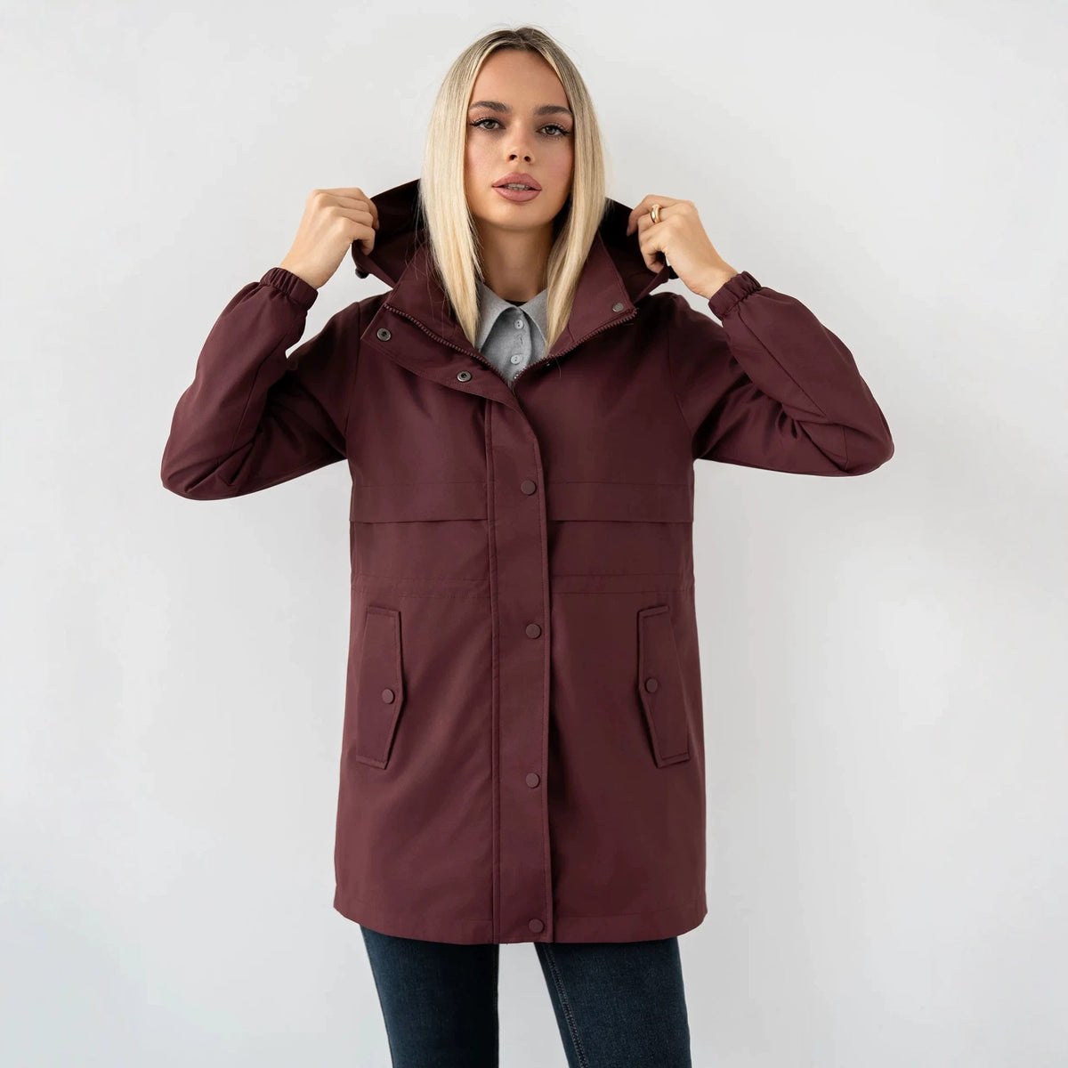 Echoglow | Parka con Capucha y Cintura Ajustable