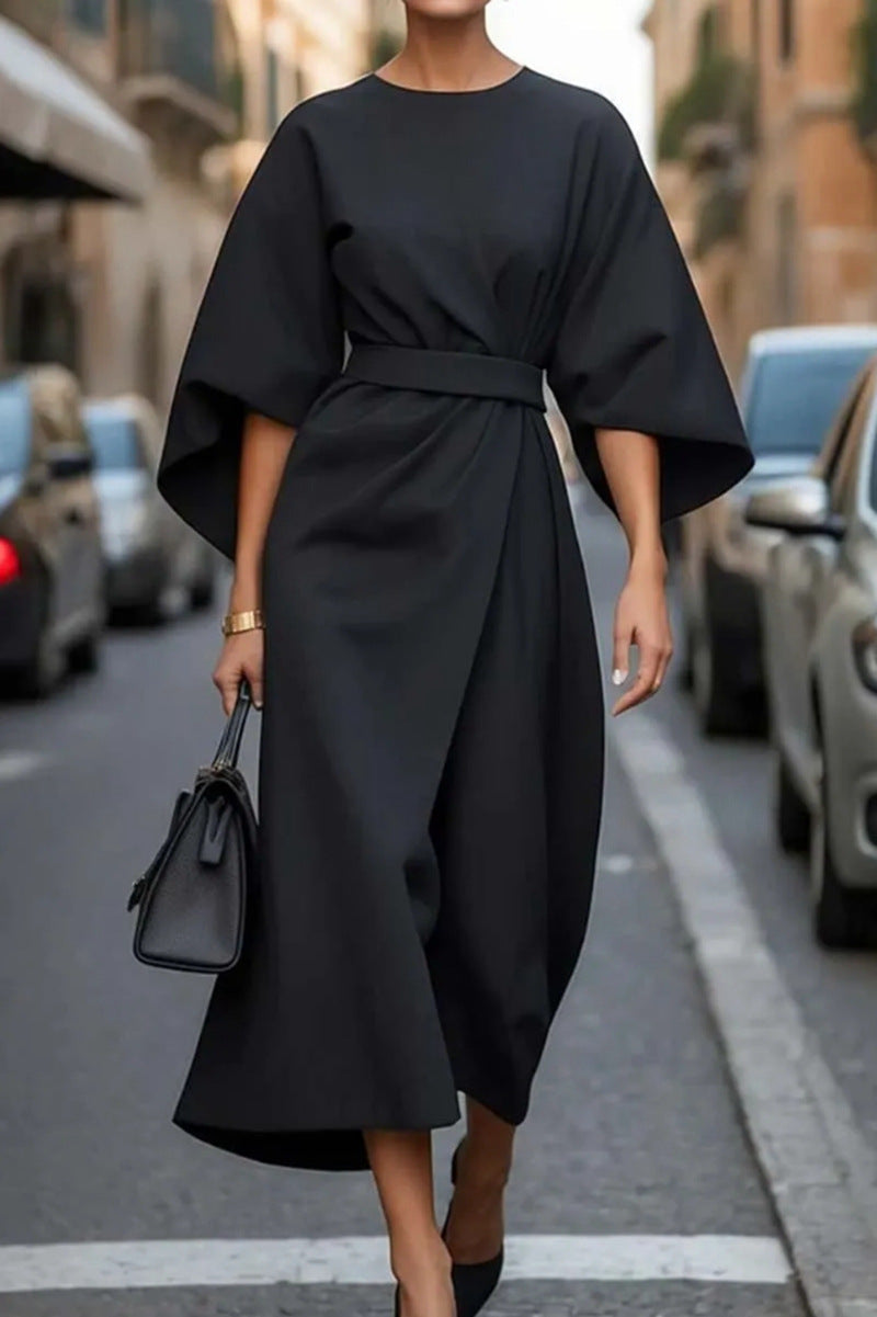 Zefielia | Vestido de Manga Larga con Cinturón