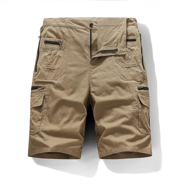 Gibran | Pantalones Cortos Cargo Utilitarios Con Bolsillos Con Cremallera Para Hombre