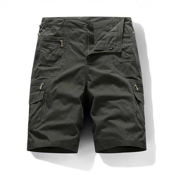 Gibran | Pantalones Cortos Cargo Utilitarios Con Bolsillos Con Cremallera Para Hombre