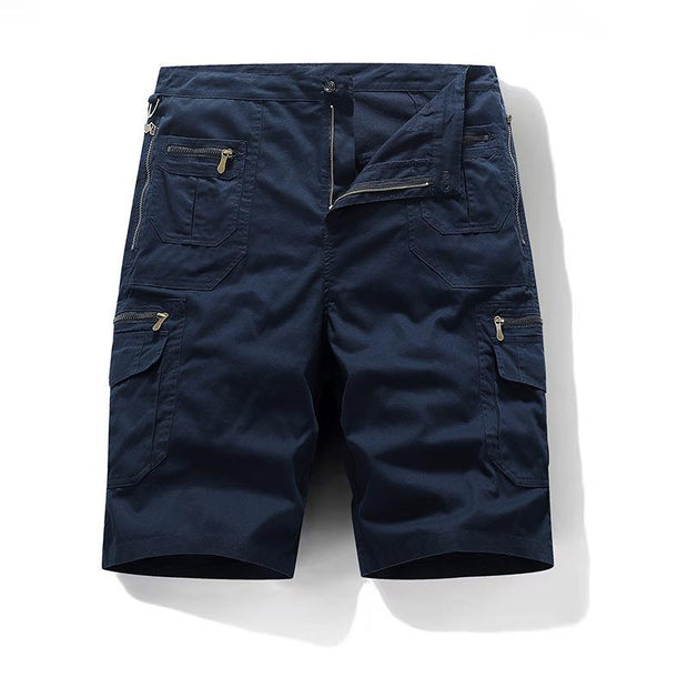 Gibran | Pantalones Cortos Cargo Utilitarios Con Bolsillos Con Cremallera Para Hombre