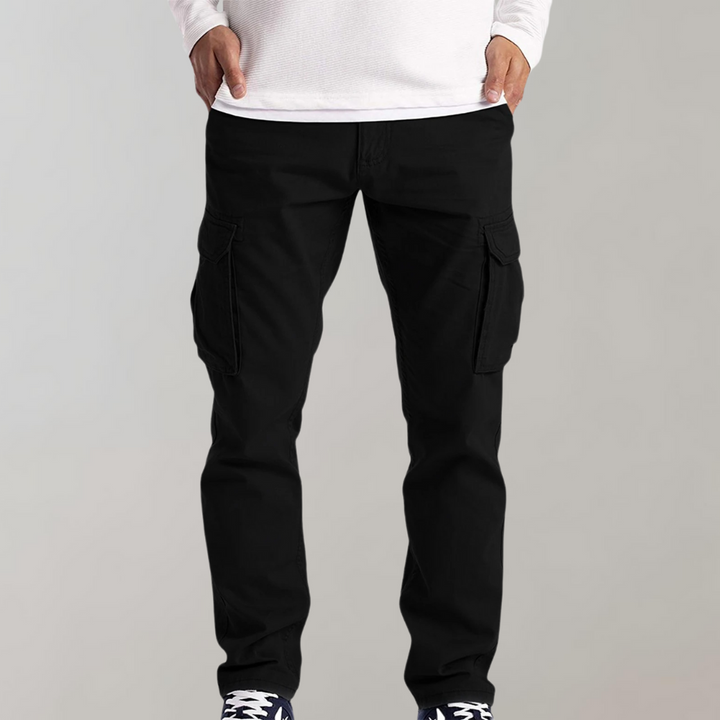 Hansjörg |  Pantalones Cargo De Corte Recto Con Bolsillos Laterales