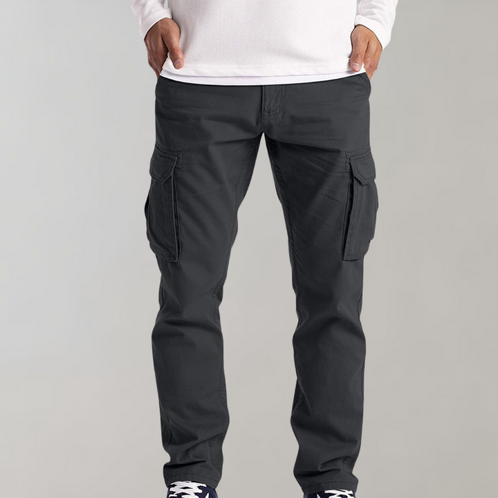 Hansjörg |  Pantalones Cargo De Corte Recto Con Bolsillos Laterales