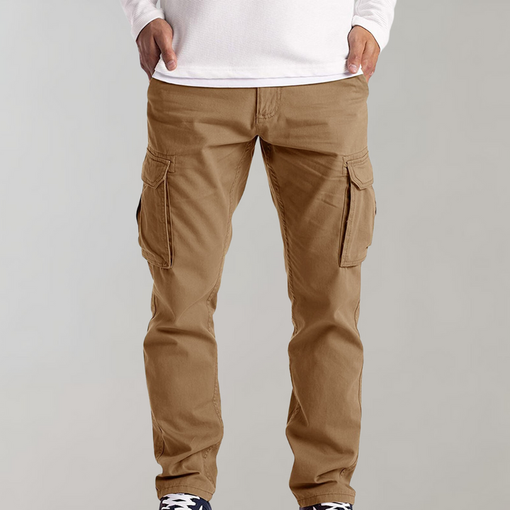 Hansjörg |  Pantalones Cargo De Corte Recto Con Bolsillos Laterales