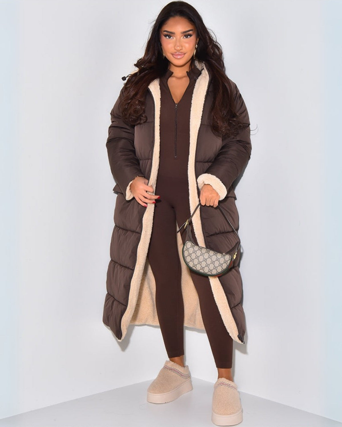Rowena | Abrigo reversible de invierno con capucha