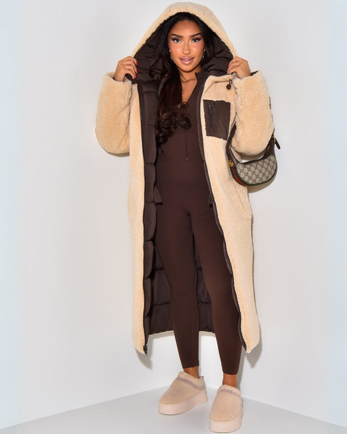 Rowena | Abrigo reversible de invierno con capucha