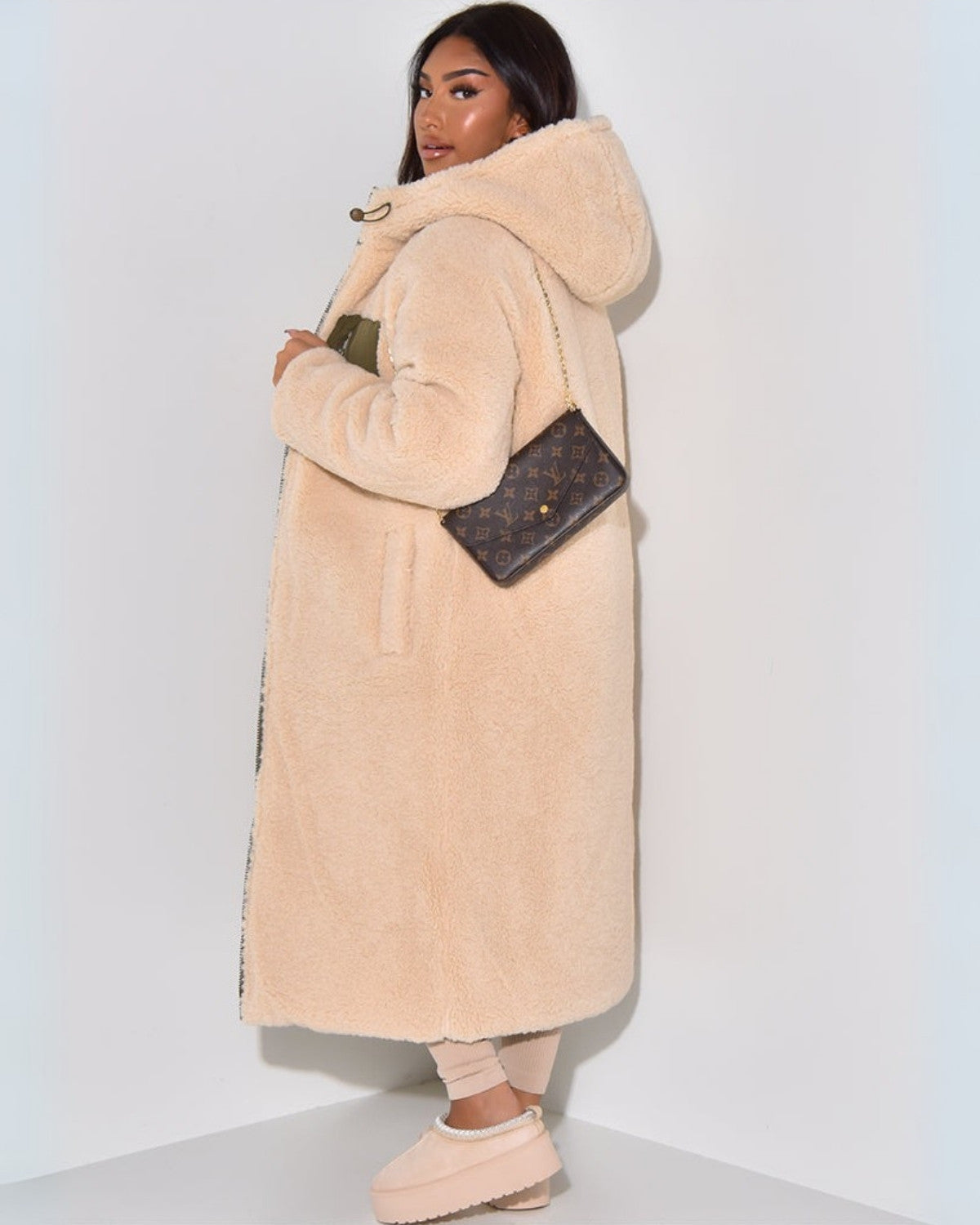 Rowena | Abrigo reversible de invierno con capucha