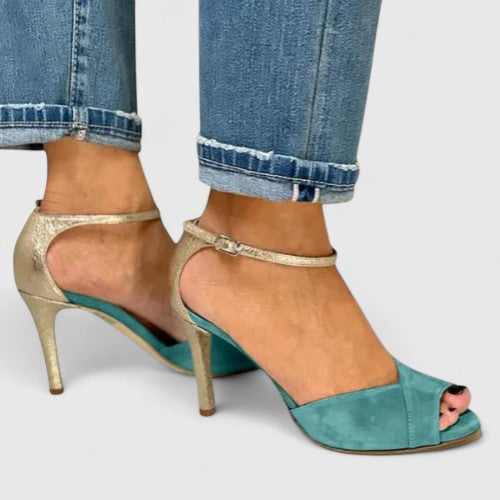 Suria | Tacones de Punta Abierta con Correa