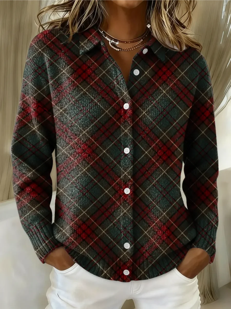 Petrolova | Camisa de Franela a Cuadros con Botones