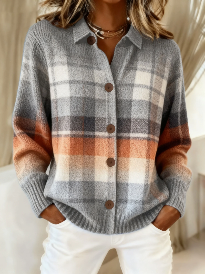 Petrolova | Camisa de Franela a Cuadros con Botones