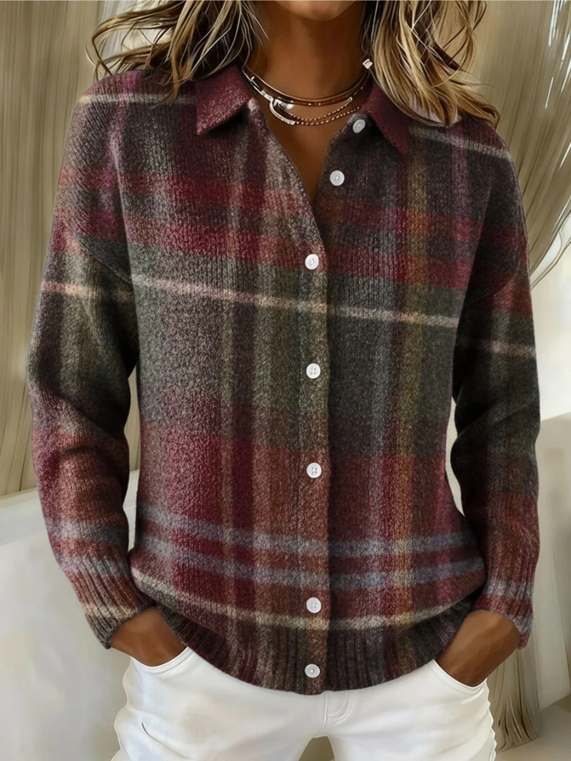 Petrolova | Camisa de Franela a Cuadros con Botones