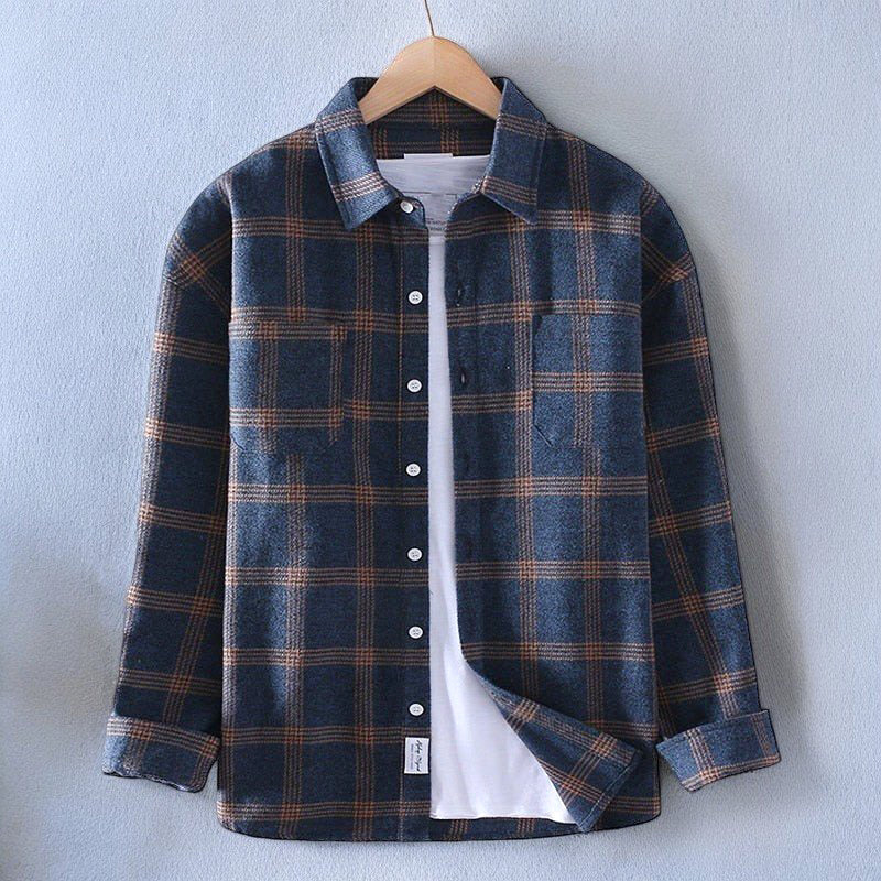 Wolf | Camisa De Manga Larga a Cuadros Con Botones